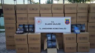 Elazığ'a kaçak getirilen sigaralar jandarma ekipleri tarafından yakalandı