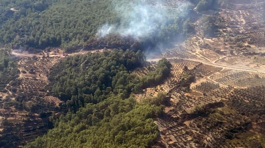Seydikemer orman yangını kısa sürede kontrol altına alındı