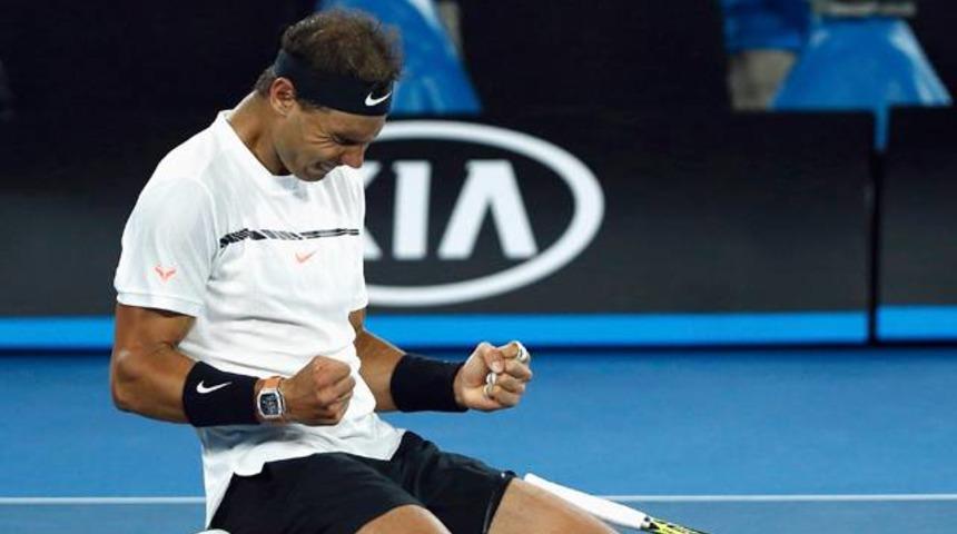 Nadal yarı finale &ccedil;ıktı