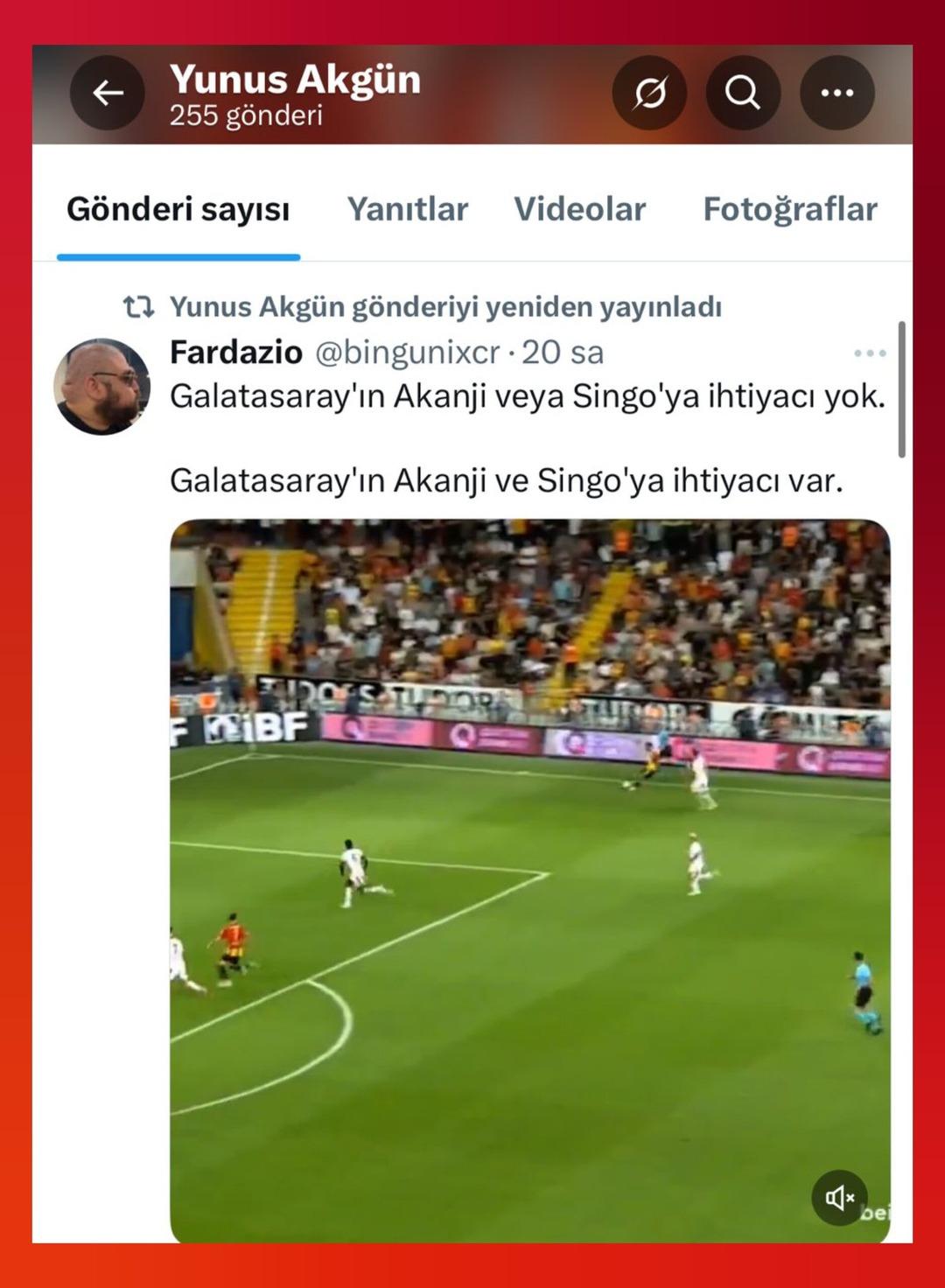 Galatasaray ın yıldız oyuncuları sosyal medyadan dikkat çeken konuşma yaptılar! Yunus Akgün ile Abdülkerim Bardakçı, Singo ve Akanji için konuştular... 1