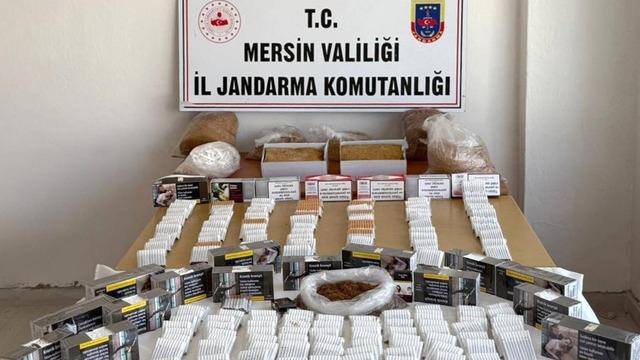 Mersin’de kaçak makaron operasyonu: 3 gözaltı