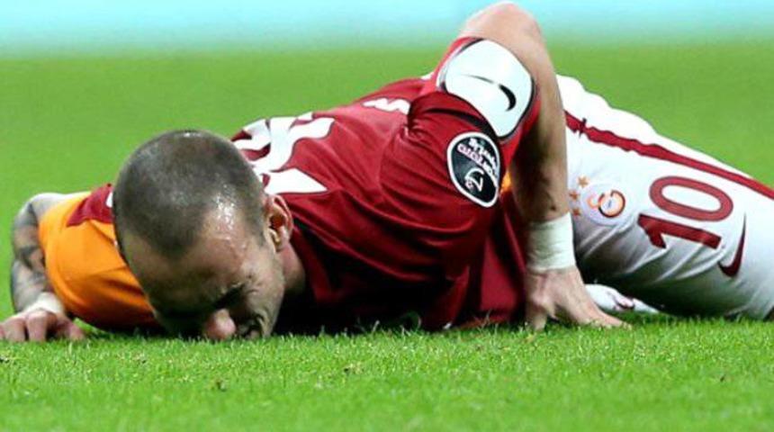 Galatasaray'da sakatlık şoku! Wesley Sneijder