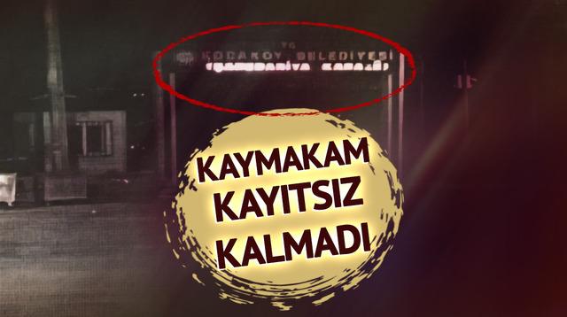 Tepki çeken görüntüye kaymakam kayıtsız kalmadı