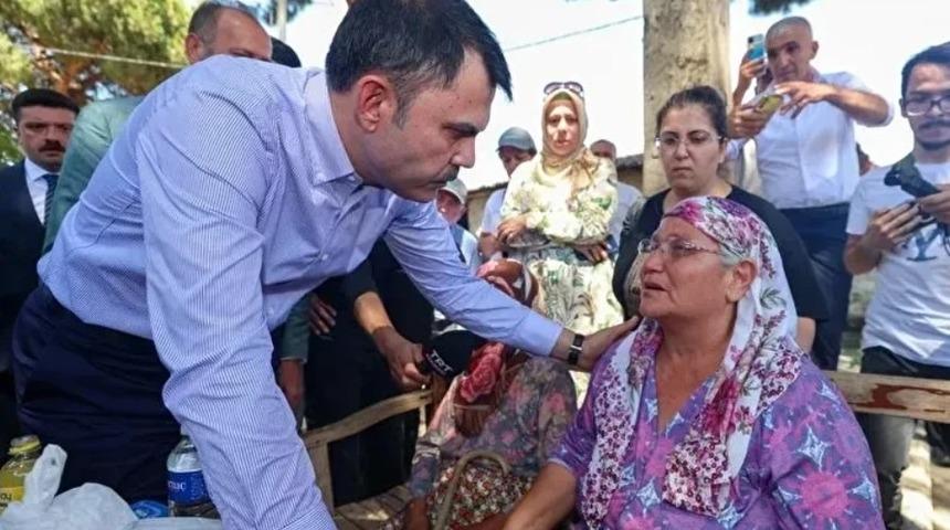 Bakan Kurum sözünü vermişti! İzmir ve Bilecik'te yanan köy evlerinin inşa süreci başladı