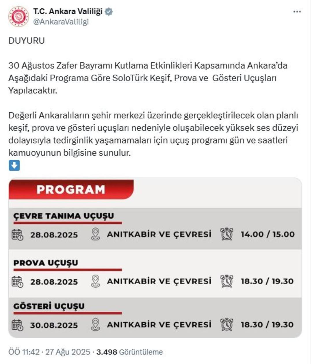 Ankaralılar dikkat! Valilikten uyarı geldi: Korkmayın 1