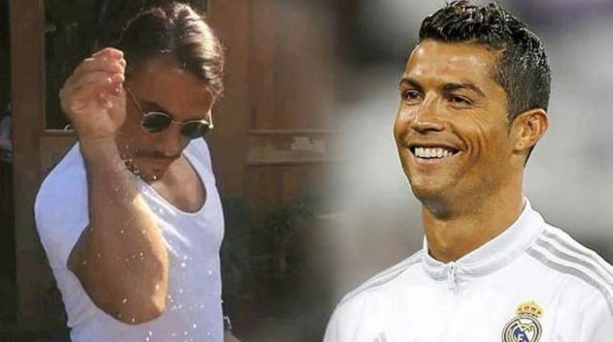 Yok artık Nusret! Ronaldo ile aynı sahnede...