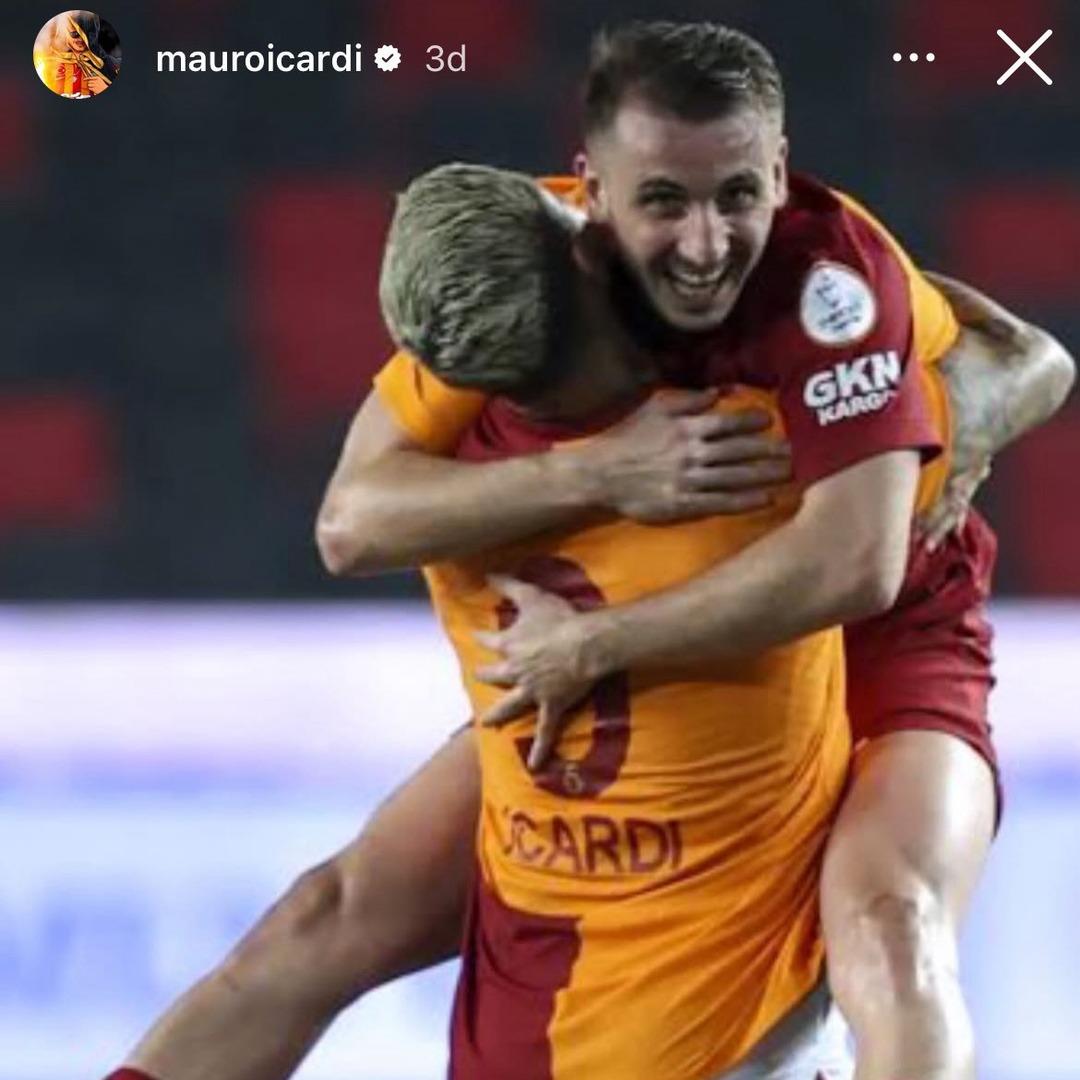 Fenerbahçe ye attığı gol sonrası Icardi den Kerem Aktürkoğlu paylaşımı! 1