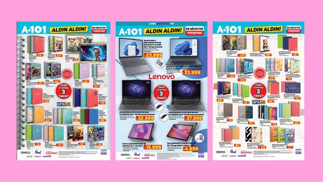A101'e kırtasiye malzemeleri geliyor! İşte 28 Ağustos 2025 A101 Aldın Aldın Kataloğu
