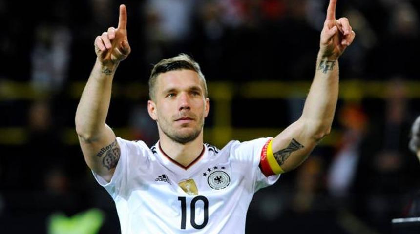 Podolski'nin vedası muhteşem oldu