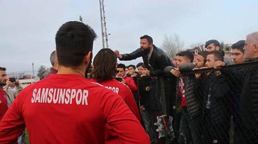 Samsunspor&rsquo;un antremanında gerginlik!