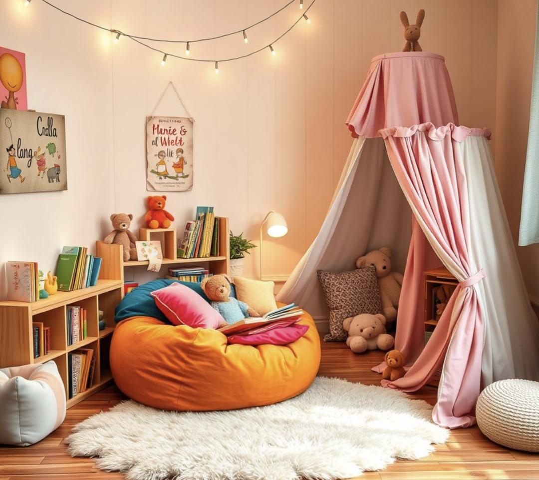 Çocukların odalarını masal diyarını dönüştürmek için DIY önerileri 8