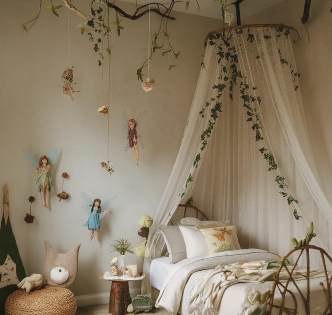 Çocukların odalarını masal diyarını dönüştürmek için DIY önerileri 9