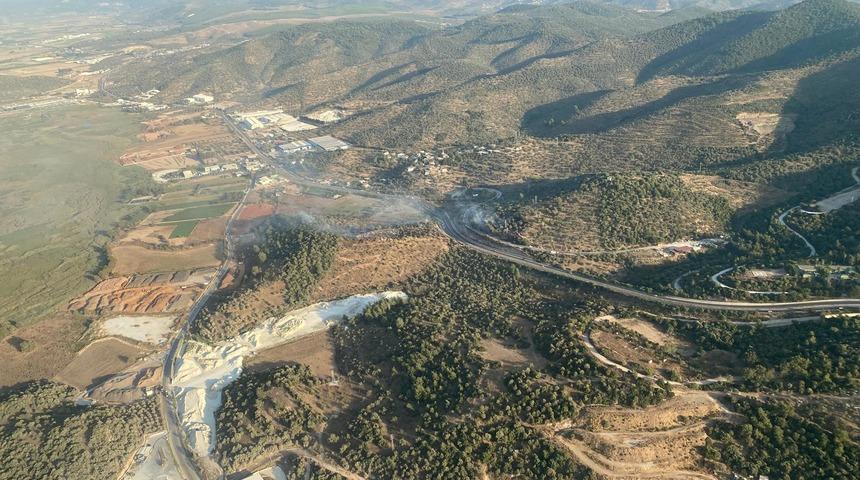 Muğla'da ziraat alanından ormana sıçrayan yangın kontrol altına alındı