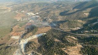 Muğla'da ziraat alanından ormana sıçrayan yangın kontrol altına alındı