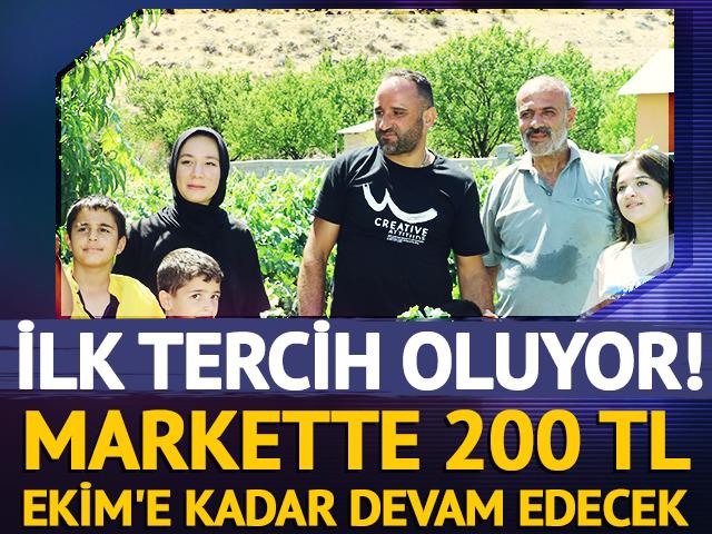 İlk tercih oluyor! Markette 200 TL