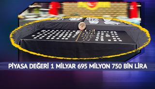 Emniyet'te çarpıcı görüntü: Piyasa değeri 1 milyar 695 milyon 750 bin lira