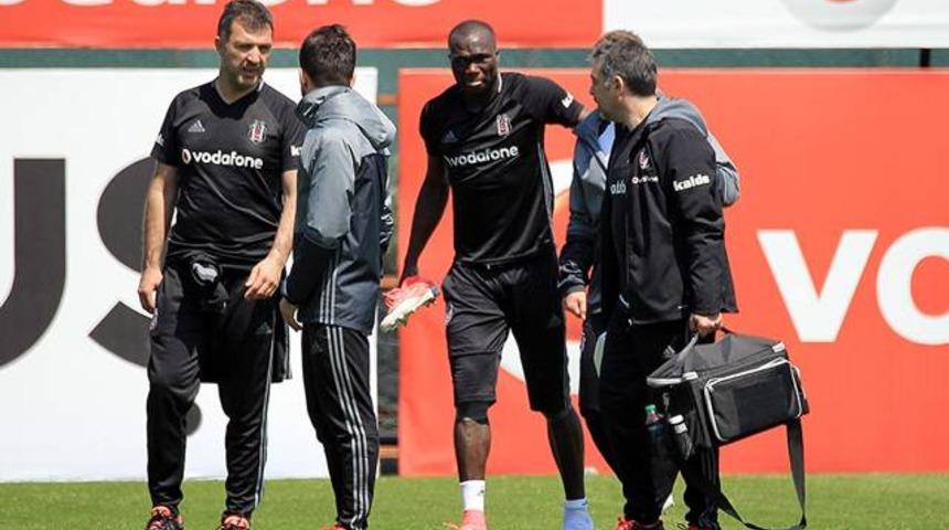 Aboubakar antrenmanı yarıda bıraktı!