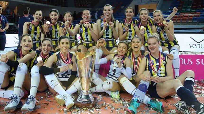Vestel Ven&uuml;s Sultanlar Ligi'nde şampiyon Fenerbah&ccedil;e