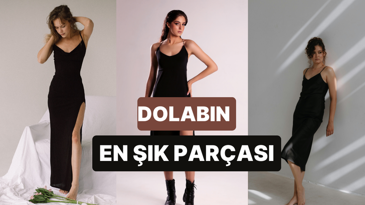 Her kombinde başka bir sen! Düz siyah elbiseler için 10 farklı kombin önerisi