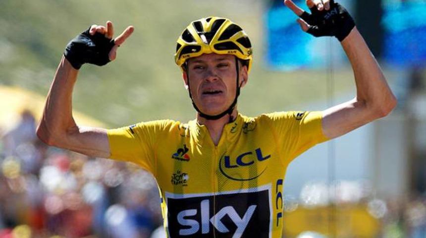 Chris Froome'ye &ccedil;arpan ara&ccedil; ka&ccedil;tı