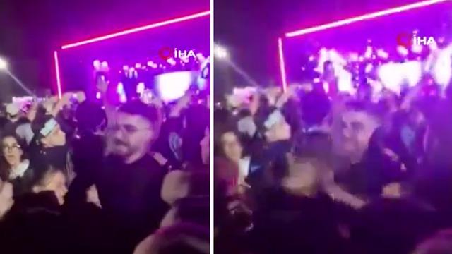 Ankara'da Manifest konserinde kavga! Ortalık karıştı, tokat attığı an kameraya yansıdı
