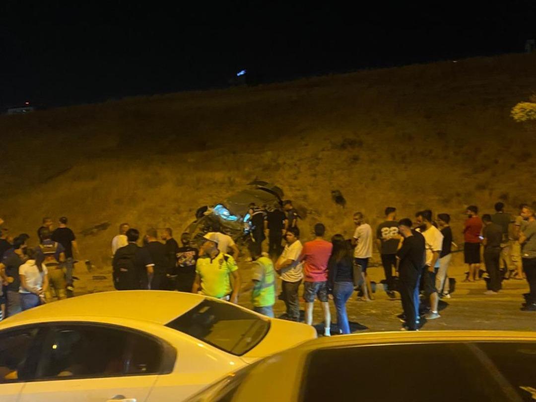 Ankara’da bir otomobil takla attı: 1 ölü, 1 yaralı 1