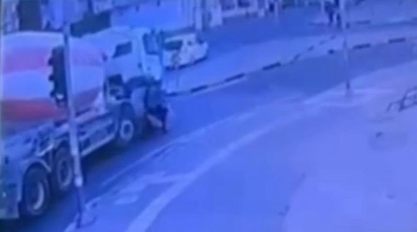 Ölümden kıl payı kurtuluş kamerada