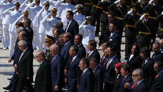 Cumhurbaşkanı Erdoğan ve devlet erkanı Ata'nın huzurunda! Emanetimiz emin ve ehil koridorlarda