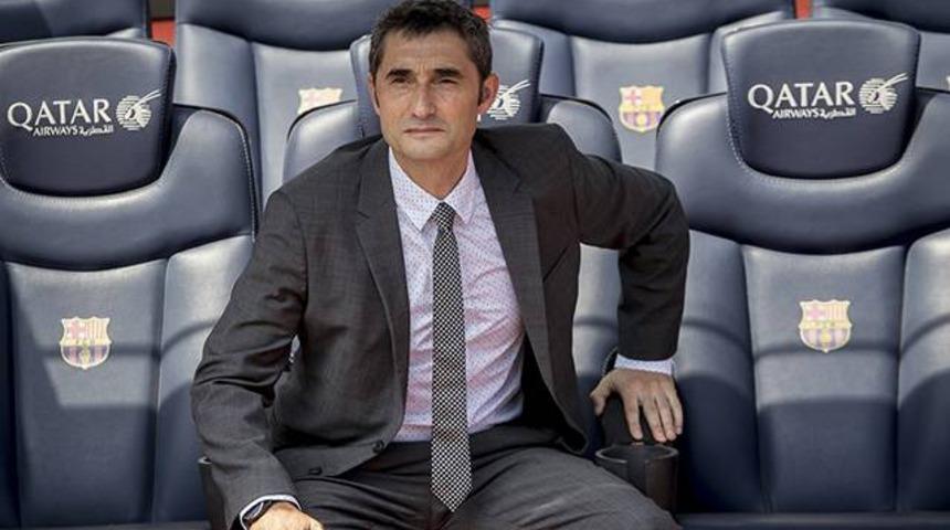 Barcelona Valverde'yi basına tanıttı