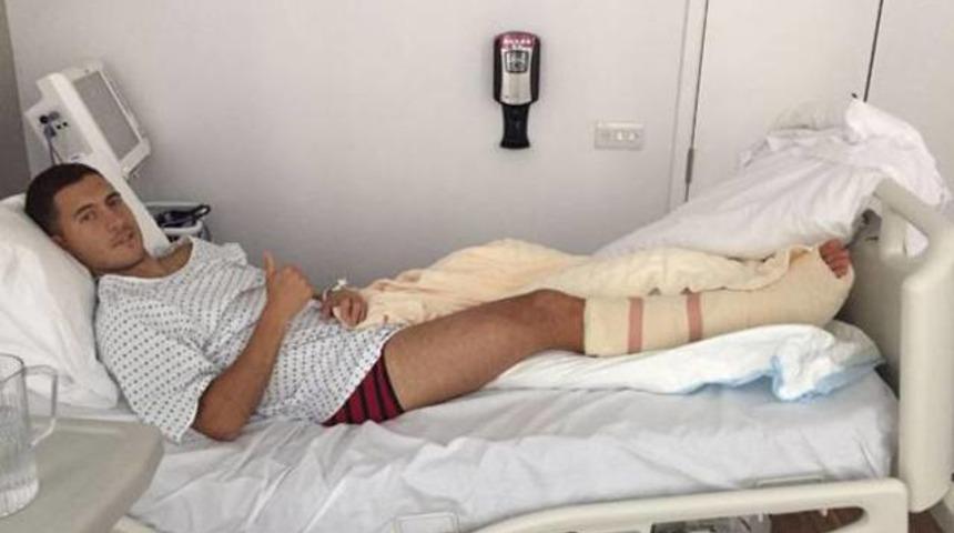 Ayak bileği kırılan Hazard'ın son durumu a&ccedil;ıklandı!