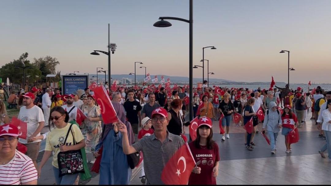 Çanakkaleliler 30 Ağustos Zafer Bayramı için yürüdü 1