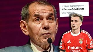 Galatasaray taraftarı Dursun Özbek'i istifaya davet ediyor! Kerem Aktürkoğlu kararı pahalıya patladı