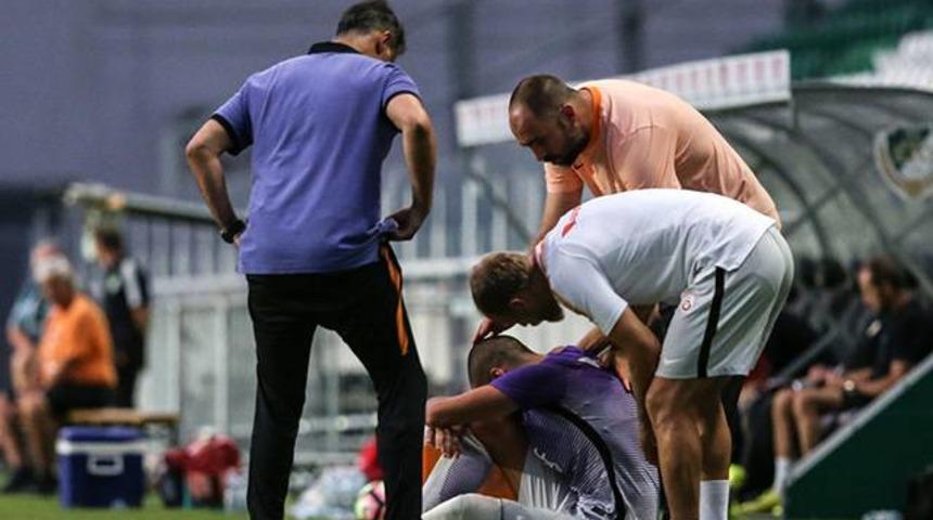 Galatasaray'da Eren ve Belhanda'nın MR'ı &ccedil;ekilecek