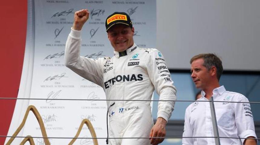 Avusturya'da zafer Bottas'ın