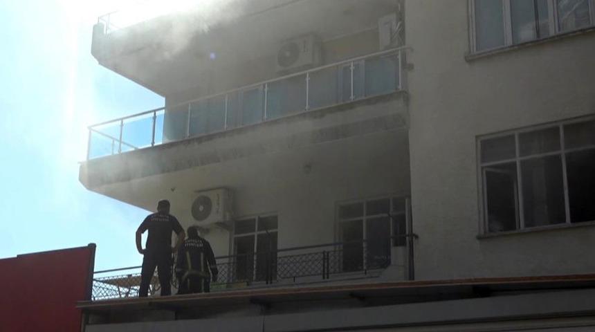 Tekstil atölyesinde çıkan yangın korkuttu