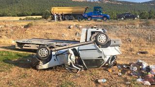 Kahramanmaraş'ta trafik kazası! Sürücü öldü, eşi ağır yaralandı