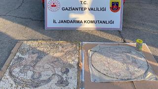 Gaziantep'te tarihi mozaik operasyonu: 3 gözaltı