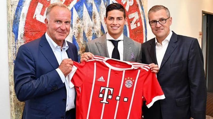Bayern M&uuml;nih James Rodriguez'i basına tanıttı