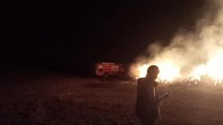 Erzurum’da ot yangını