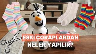 Eski çorapları kullanarak yapabileceğiniz geri dönüşüm projeleri