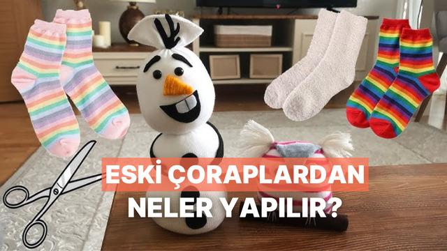 Eski çorapları kullanarak yapabileceğiniz geri dönüşüm projeleri