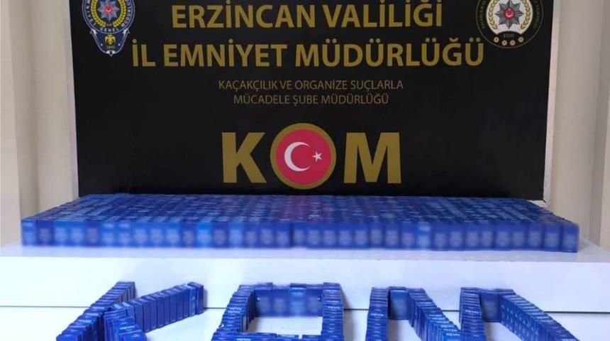 Erzincan'da kaçakçılık operasyonu! 2 zanlı yakalandı