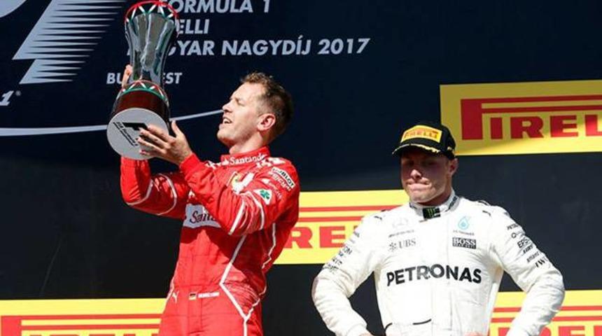 Macaristan Grand Prix'inin kazananı Sebastian Vettel oldu