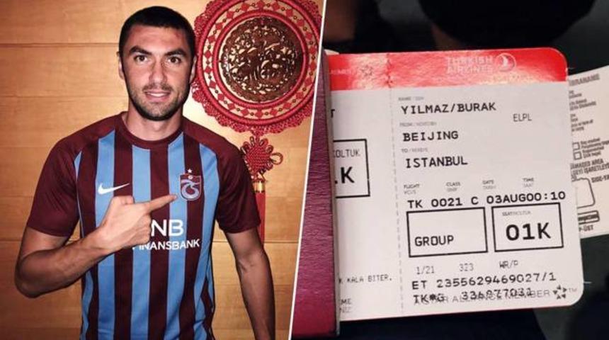 Burak Yılmaz, Trabzonspor i&ccedil;in yola &ccedil;ıktı