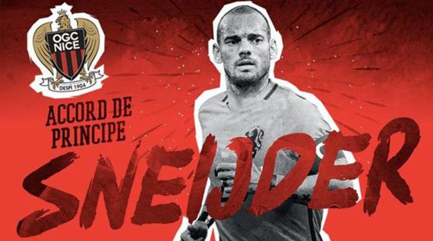 Nice, Wesley Sneijder'i resmen açıkladı
