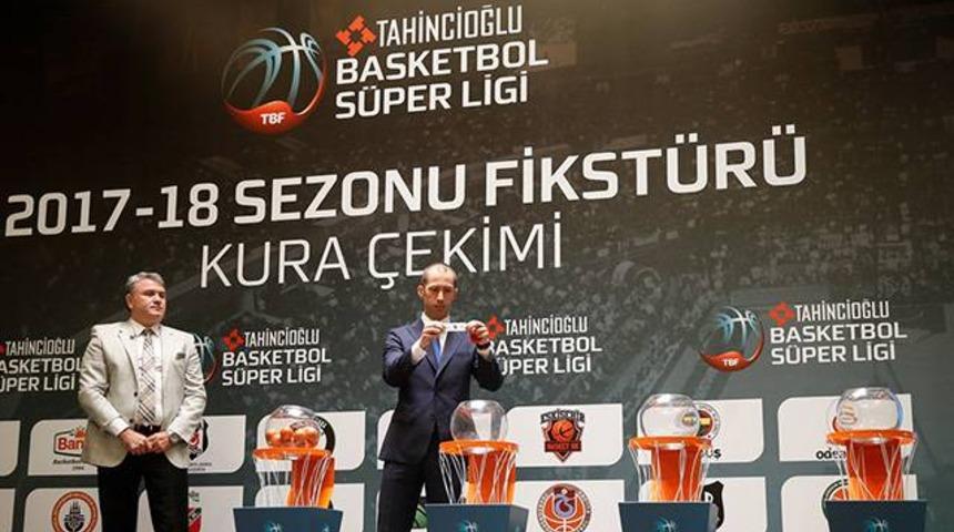 Tahincioğlu Basketbol S&uuml;per Ligi'nde yeni sezon fikst&uuml;r&uuml; &ccedil;ekildi