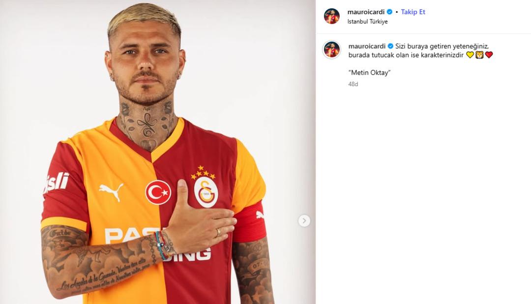 Mauro Icardi den olay yaratan paylaşım! Fenerbahçe ye imza atan Kerem Aktürkoğlu na gönderme mi? 3