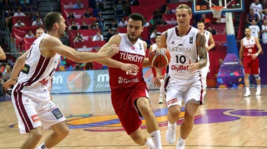 EuroBasket 2017'de T&uuml;rkiye, Letonya'ya yenildi