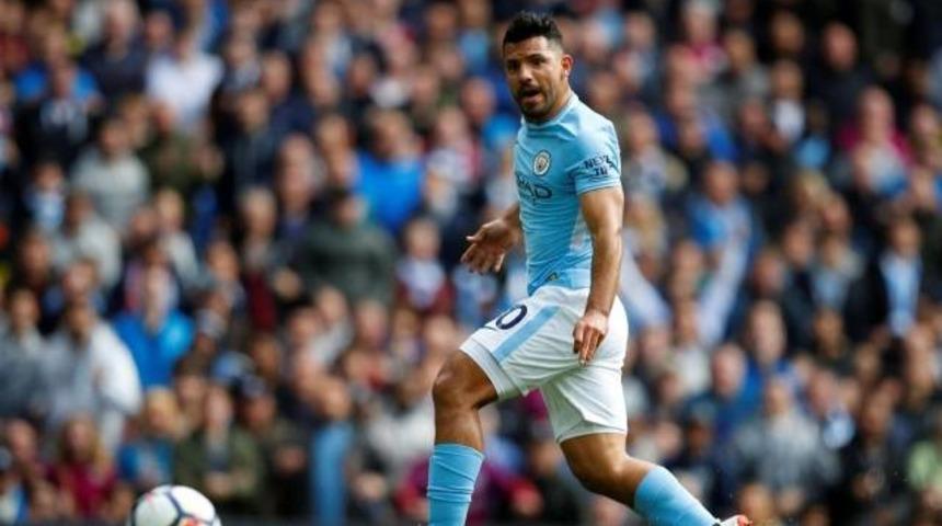 Sergio Ag&uuml;ero Premier Lig tarihine ge&ccedil;ti