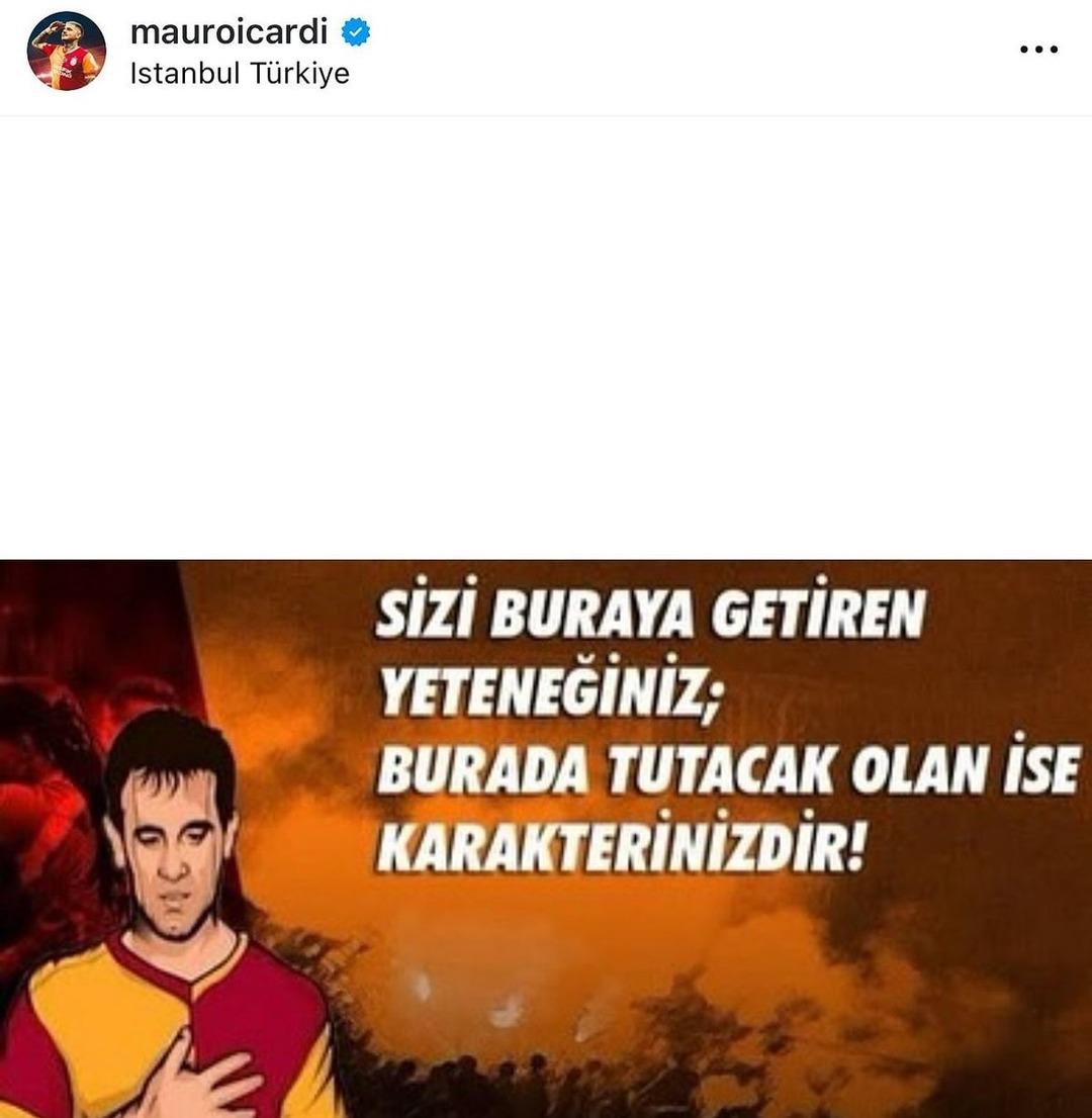 Galatasaray da takım kaptanı Mauro Icardi den Kerem Aktürkoğlu na olay gönderme! Yıldız üzerinden dalga geçti... 2